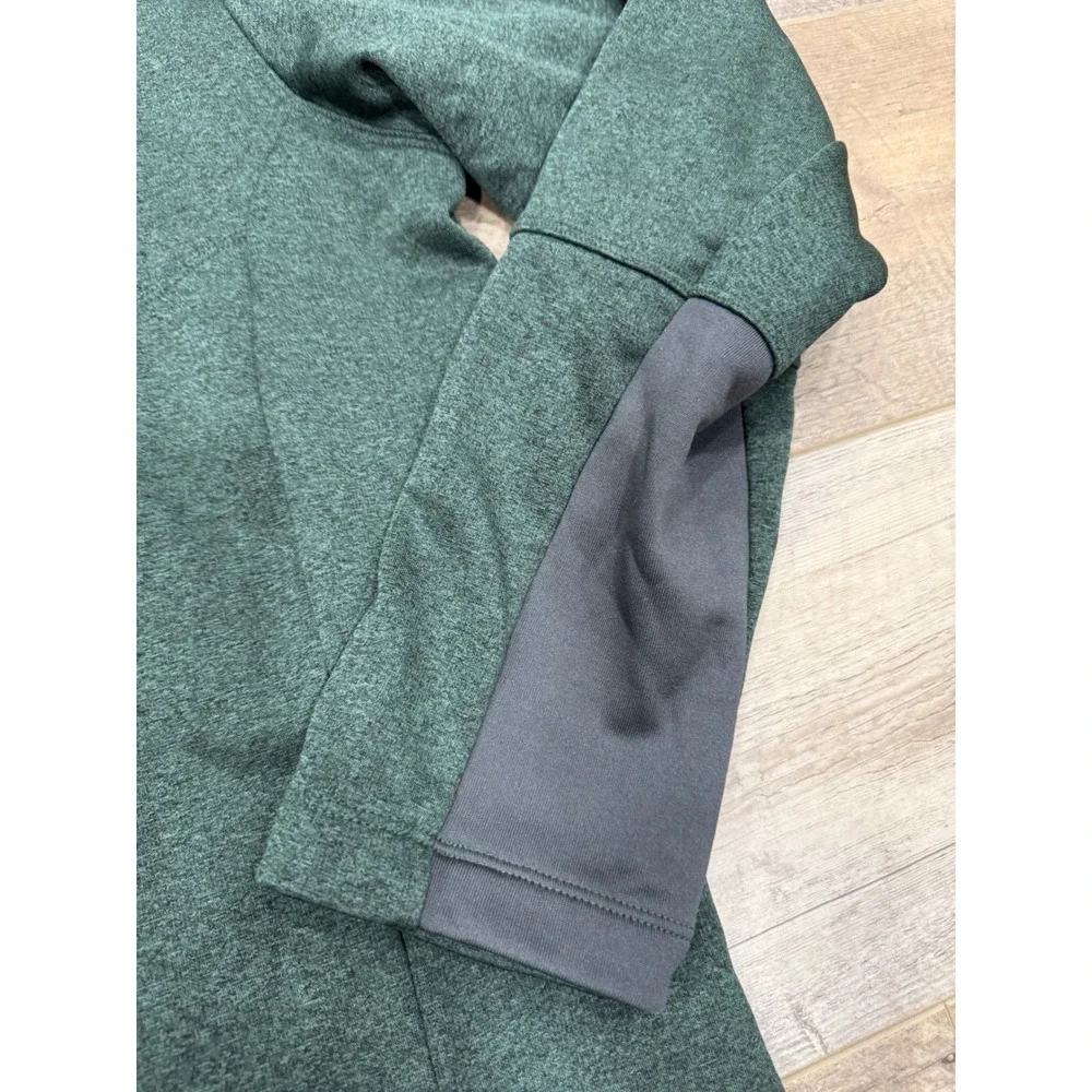 The North Face Mens XL 1/4 Zip Pullover Fleece Jacket Green Heather Canyonlands